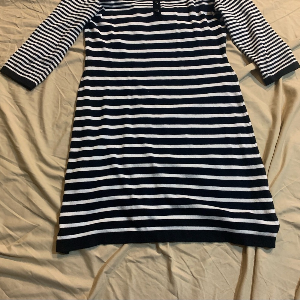 Pink Rose Striped Sweater Dress - Picture 10 of 10